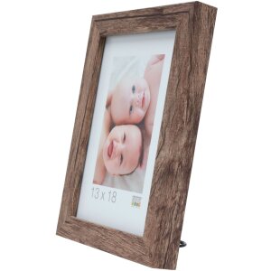 Marco de madera S45R moldura de bloque 40x60 cm marrón