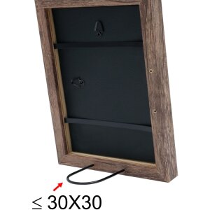 Marco de madera S45R moldura de bloque 40x60 cm marrón