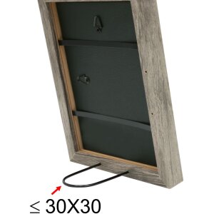 Marco de madera S45R moldura de bloque 50x70 cm gris-beige