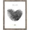 Marco de madera S45R moldura de bloque 50x70 cm gris-beige