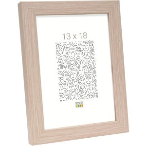 Marco de madera S45R moldura de bloque 20x25 cm roble