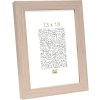 Marco de madera S45R moldura de bloque 30x40 cm roble