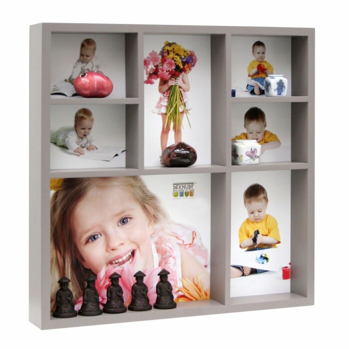 Photo Box taupe 7 fotos 30x30 cm