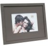 Marco de fotos S67KS paspartú de madera 13x13 cm marrón