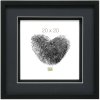 Marco con passepartout madera negro 20,0 x20,0 cm S67NK