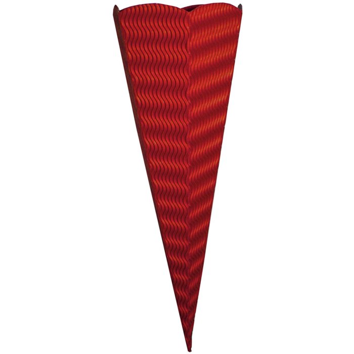 Mochila Escolar Artesanal 3D Cartón Ondulado Rojo Rubí