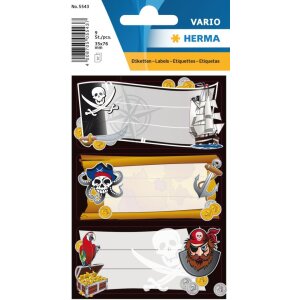 Pegatina HERMA VARIO Escuela Piratas
