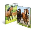 Carpeta A3 con banda elástica Caballos