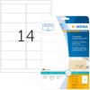 Etiquetas de direcciones transparentes mate A4 99,1x38,1 mm esquinas redondas lámina 350 unid.