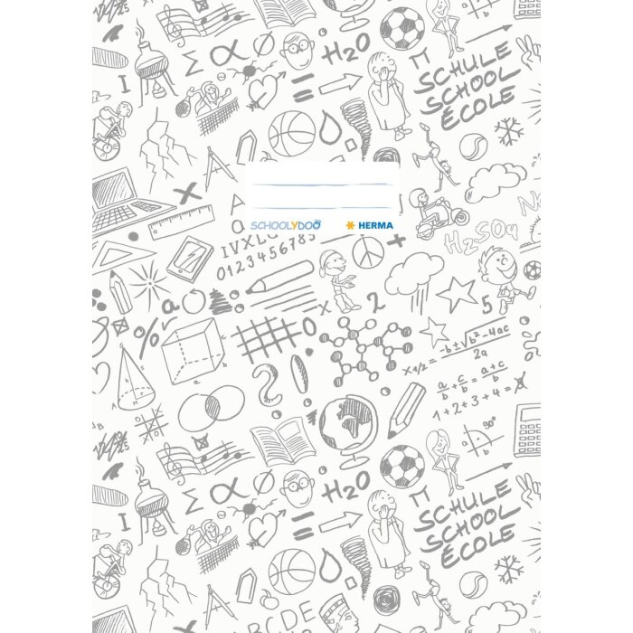 Portada cuaderno A4 SCHOOLYDOO blanco