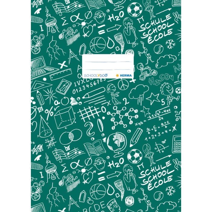 Portada cuaderno A4 SCHOOLYDOO verde
