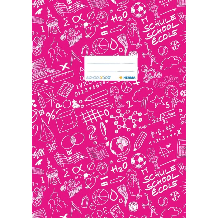 Portada cuaderno A4 SCHOOLYDOO rosa