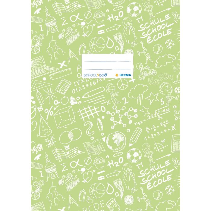 Portada cuaderno A4 SCHOOLYDOO verde claro
