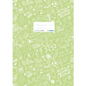 Portada cuaderno A4 SCHOOLYDOO verde claro