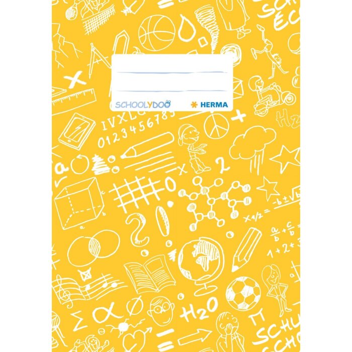 Portada cuaderno A5 SCHOOLYDOO amarillo