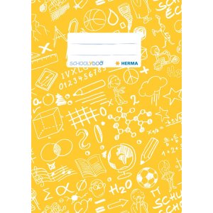 Portada cuaderno A5 SCHOOLYDOO amarillo