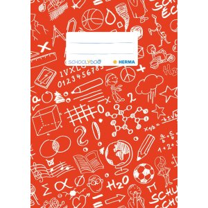Portada cuaderno A5 SCHOOLYDOO rojo