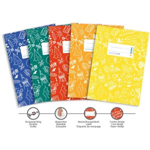 Portada cuaderno A5 SCHOOLYDOO naranja