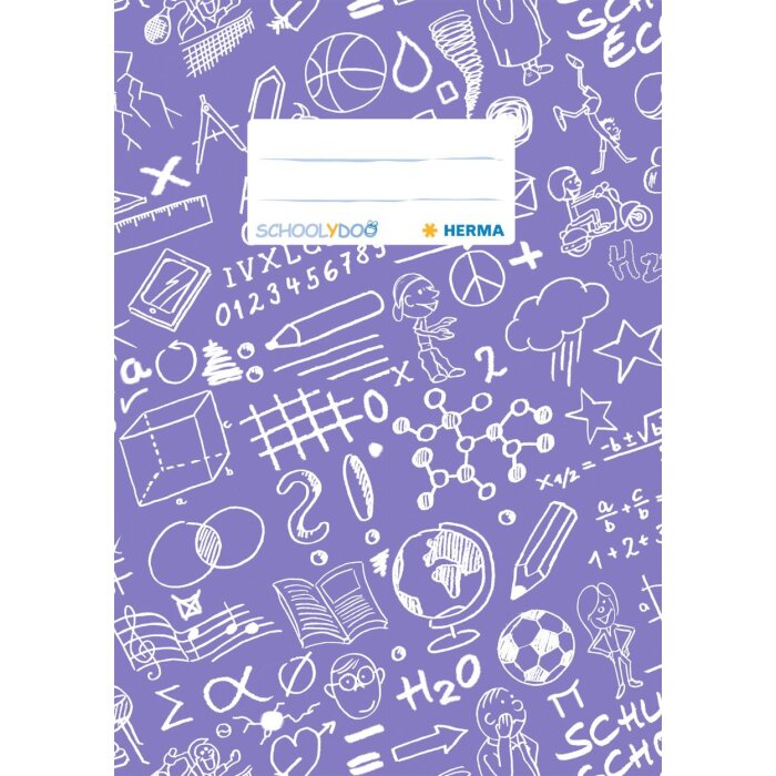 Portada cuaderno A5 SCHOOLYDOO morado
