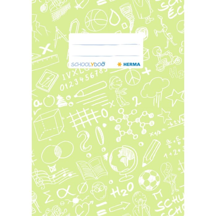 Portada cuaderno A5 SCHOOLYDOO verde claro