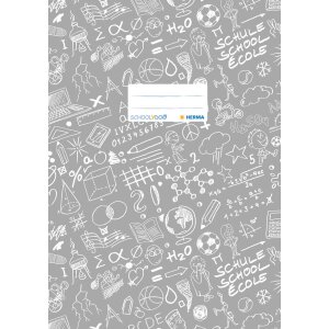 HERMA Protector de cuaderno A4 SCHOOLYDOO gris
