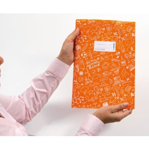 HERMA Protector de cuaderno A4 SCHOOLYDOO gris