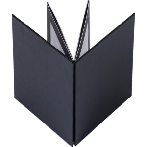 Plegado en acordeón sin fin HNFD negro 15x20 cm 25...
