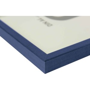 Marco de madera con clip Quadrum 21x30 cm azul