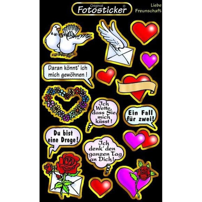 Pegatina Amor Amistad - Motivo 6