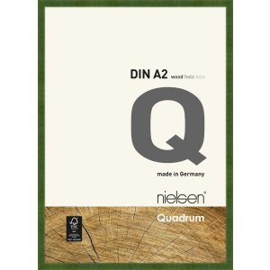 Marco de madera con clip Quadrum 42x60 cm verde