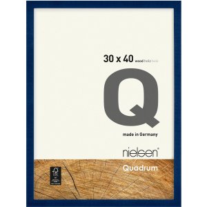 Marco de madera con clip Quadrum 50x70 cm azul