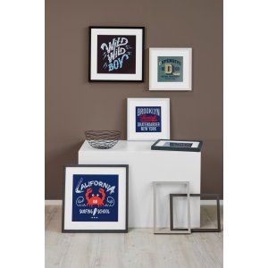 Marco de madera con clip Quadrum 50x70 cm azul