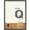Marco de madera con clip Quadrum 40x40 cm gris