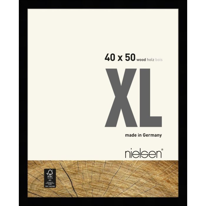 Marco de madera Nielsen XL 40x50 cm negro