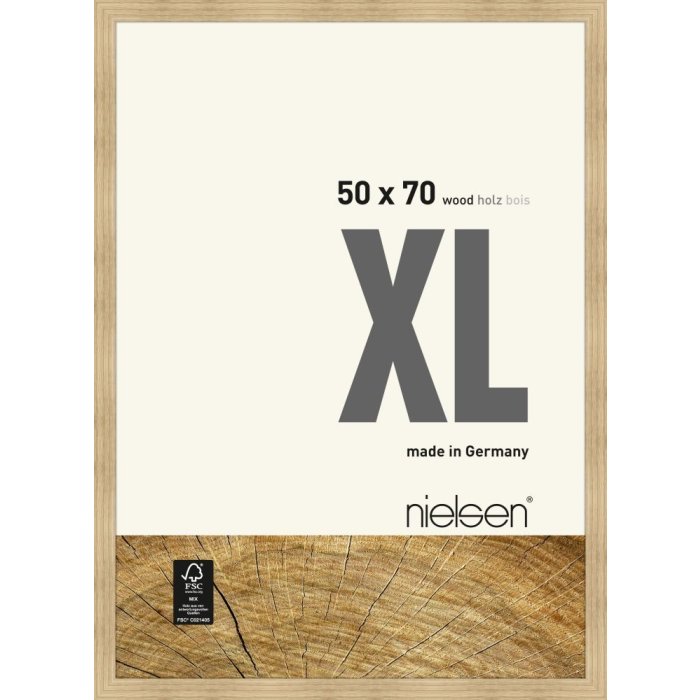 Marco de madera Nielsen XL 50x70 cm roble natural