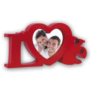 Marco decorativo MARBELLA en rojo