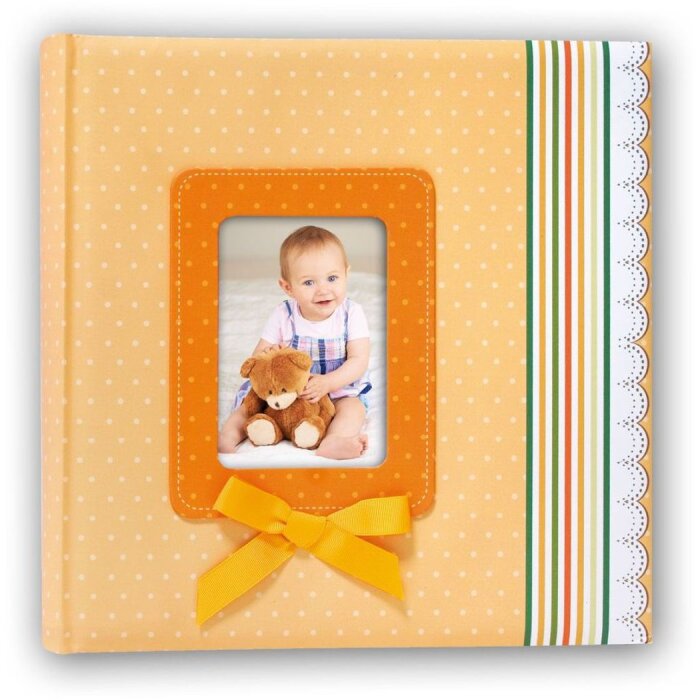 ZEP Baby Album Cinta Naranja 31x31 cm 60 páginas blancas