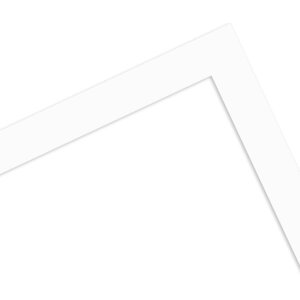 Marco de madera Classic 13x13 cm cristal de museo blanco