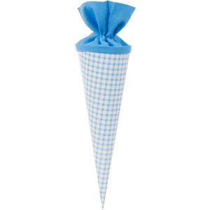 Goldbuch School Bag Bolsa de regalo Check Azul 35 cm