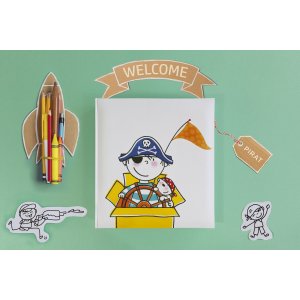 Walther Álbum infantil Pirata Kindergarten 28x30,5 cm 50 páginas blancas