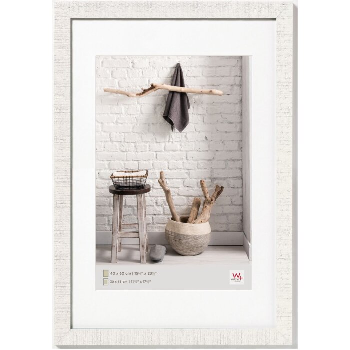 Inicio Marco de madera 40x60 cm blanco polar