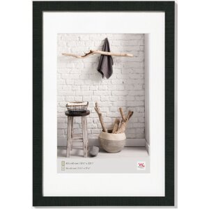 Marco de madera Walther Home negro 40x60 cm con...