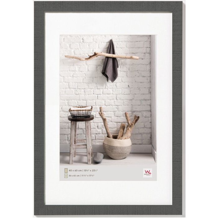 Inicio Marco de madera 40x60 cm gris