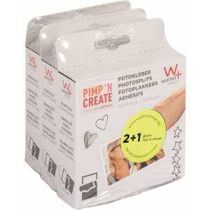 Walther Economy Pack Photo Glue Dots 3000 piezas - 10x12 mm