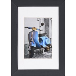 Marco de madera Umbria 10x15 cm negro