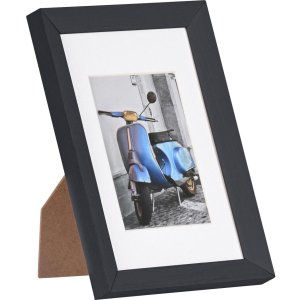 Marco de madera Umbria 10x15 cm negro