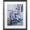 Marco de madera Henzo Umbria negro 24x30 cm con passe-partout 18x24 cm