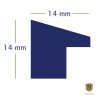 Marco de madera Henzo Umbria negro 24x30 cm con passe-partout 18x24 cm