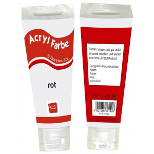 Pintura acrílica 75 ml rojo