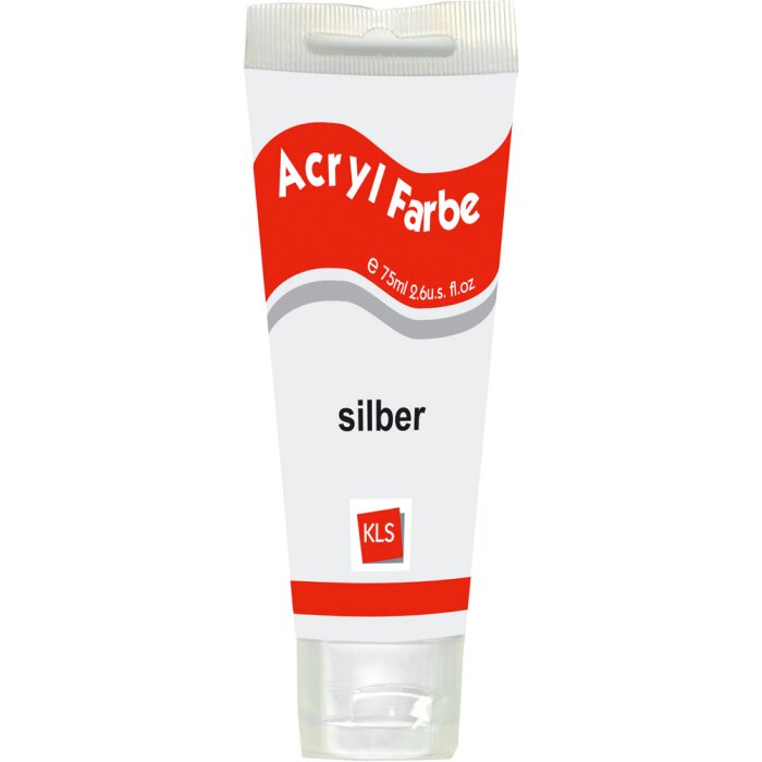 Pintura acrílica 75 ml plata